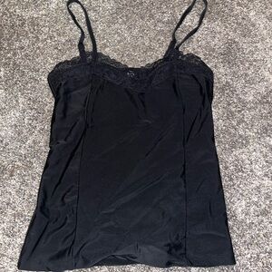 Black lacy tank, size XS, never worn